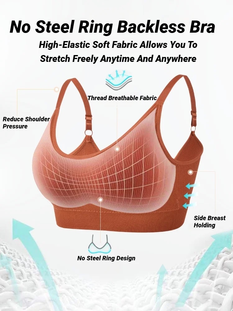 Sleep Bra Bralette - حمالة صدر بدون خياطة للنساء، حمالة
