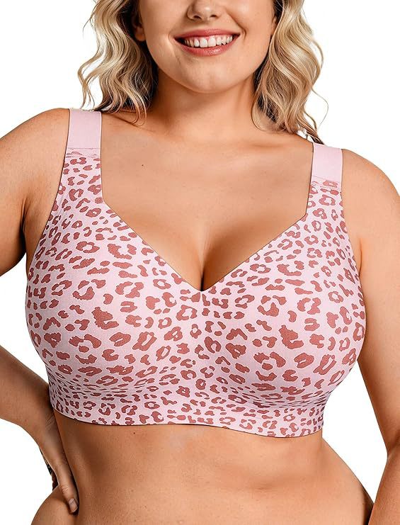 Full Coverage Bra - حمالة صدر نسائية لاسلكية بمقاسات كبيرة،