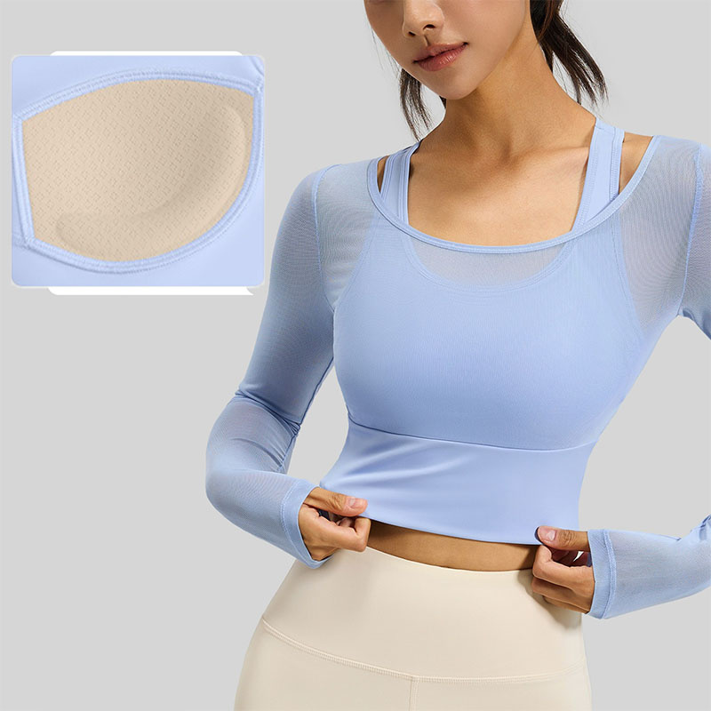 Aiithuug اليوغا المحاصيل كم طو - مراجعة Sheer Mesh Bra وسعره