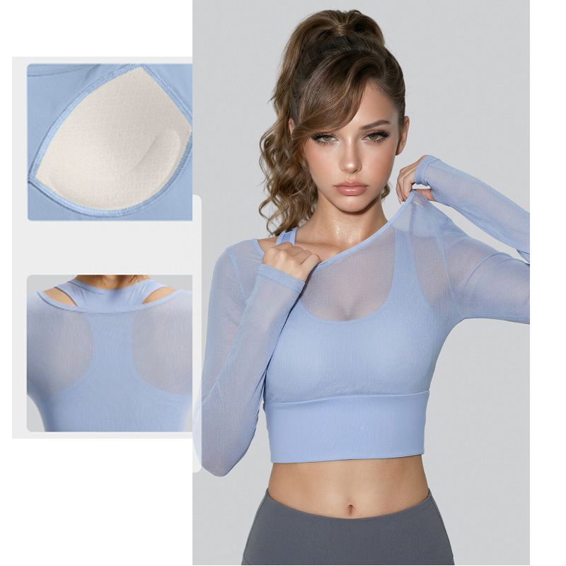Aiithuug اليوغا المحاصيل كم طو - مراجعة Sheer Mesh Bra وسعره