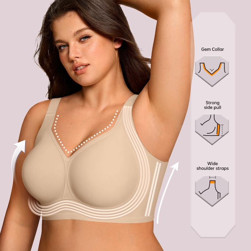 حمالة صدر نسائية لاسلكية بمقاس - مراجعة Full Coverage Bra وسعره
