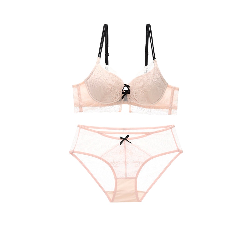 طقم ملابس داخلية نسائية جديدة  - مراجعة Sheer Bra Lace وسعره