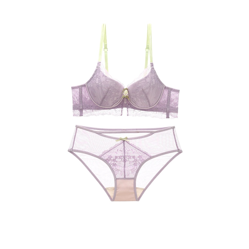 طقم ملابس داخلية نسائية جديدة  - مراجعة Sheer Bra Lace وسعره