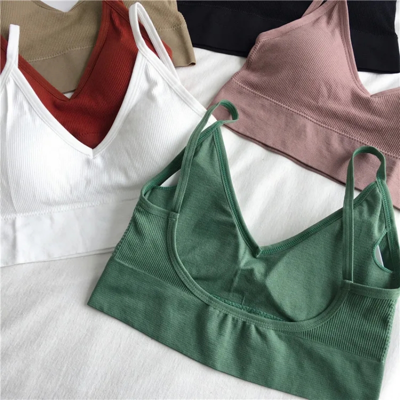 المرأة مثير المحاصيل القمم الص - مراجعة T Shirt Bra Seamless وسعره